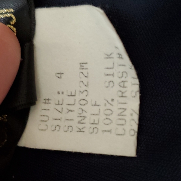 Tadashi Shoji Blue Sequin Net Dress Cocktail Gown - Size 4 - Picture 9 of 14